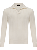 Polo in wol cashmere | Wit