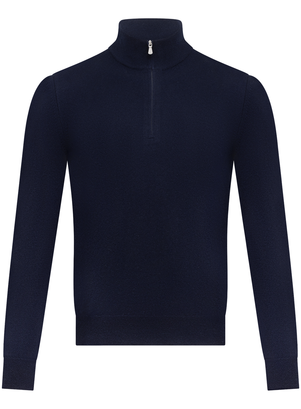 Half-zip trui in wol cashmere | BLUE NAVY