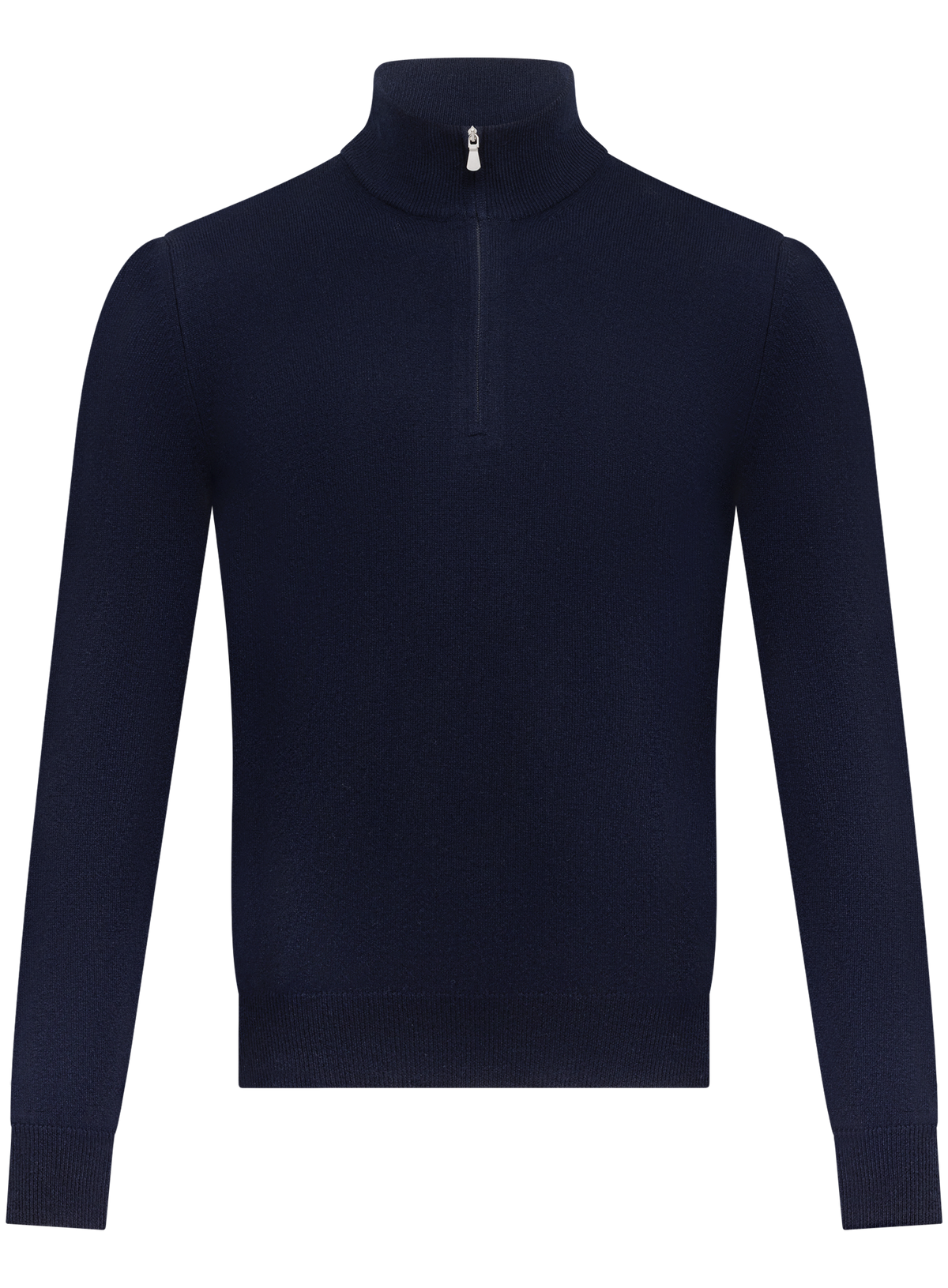 Half-zip trui in wol cashmere | BLUE NAVY