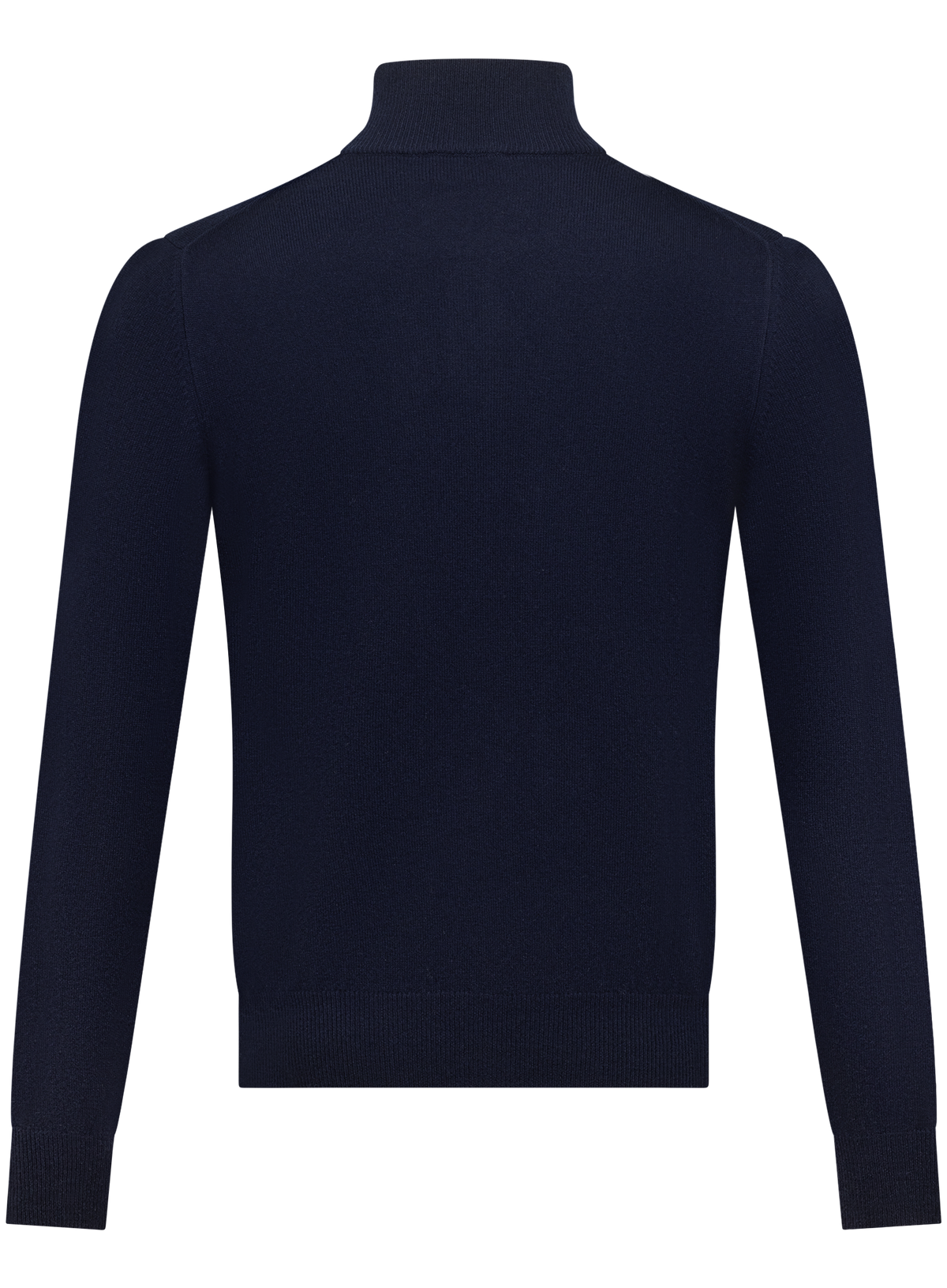 Half-zip trui in wol cashmere | BLUE NAVY