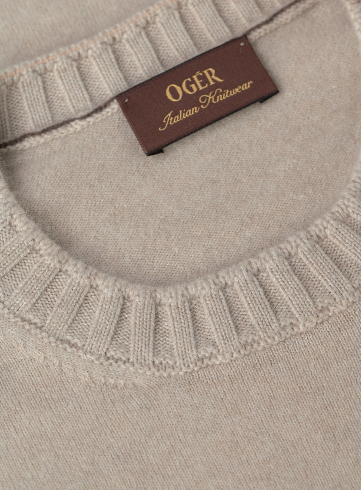 Ronde hals trui van cashmere | FULL_WIDTH | L.BEIGE