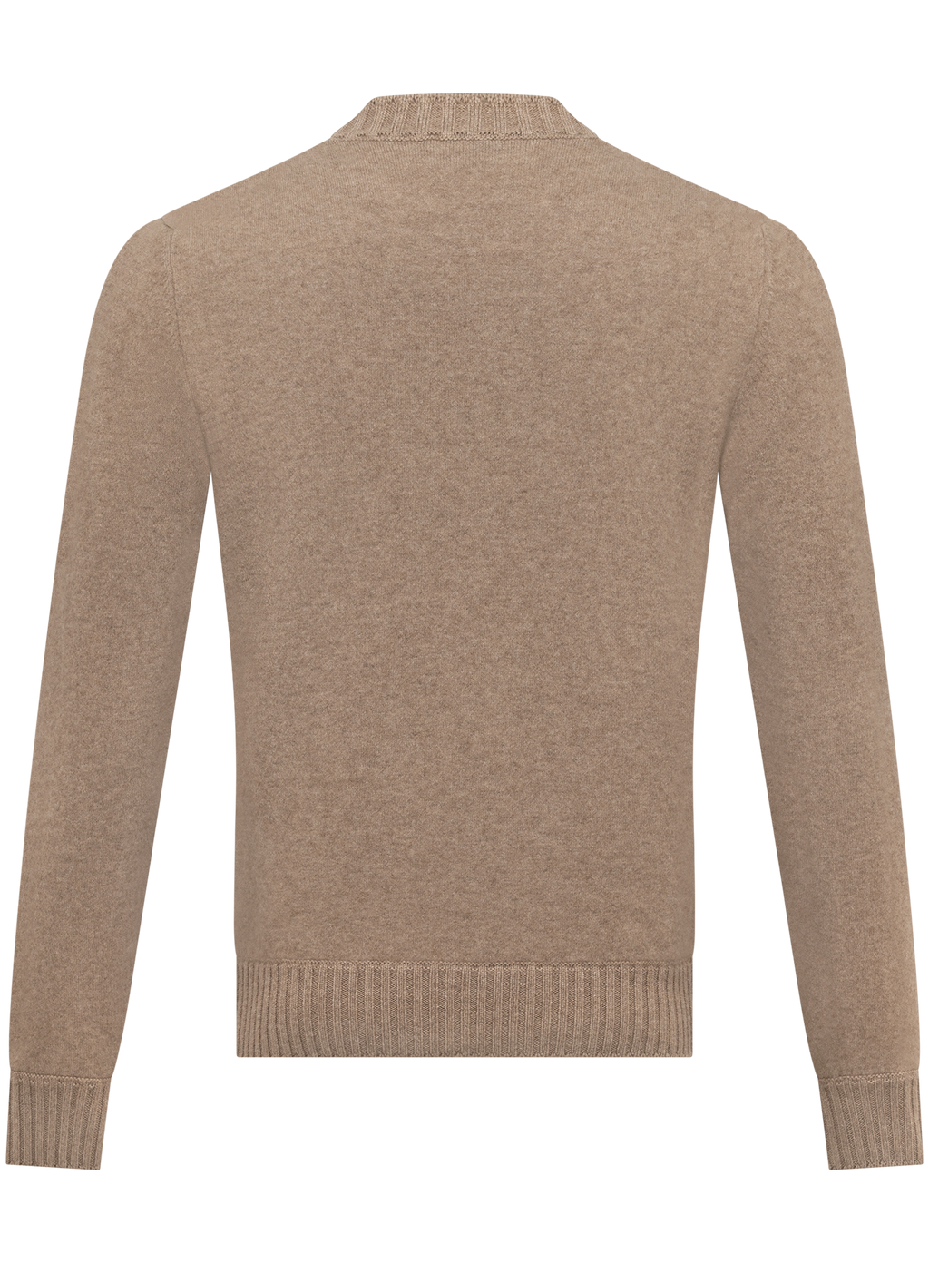Ronde hals trui van cashmere | Beige-Bruin