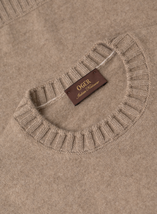 Ronde hals trui van cashmere
