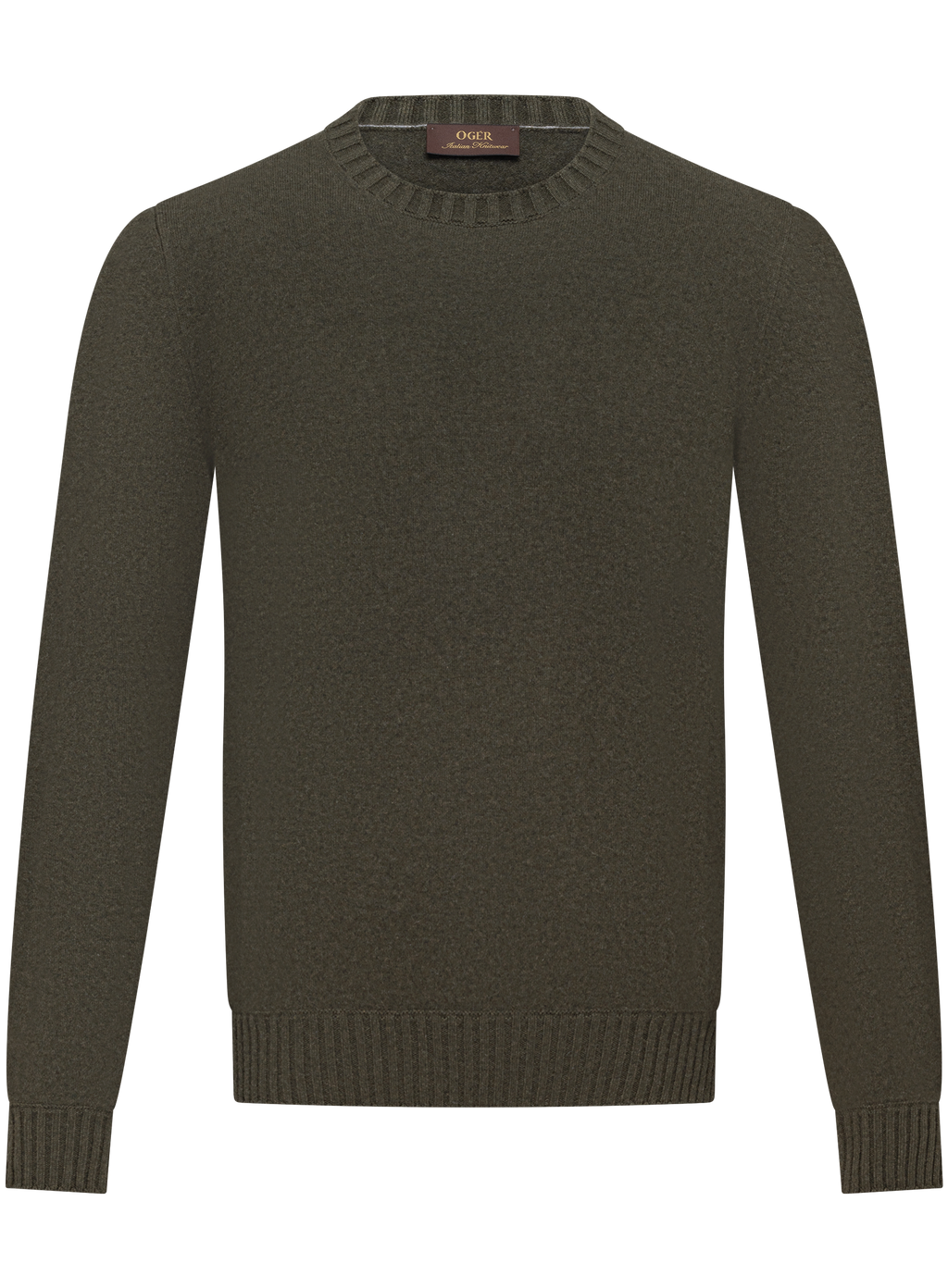 Crewneck in cashmere | Groen