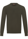 Crewneck in cashmere | Groen