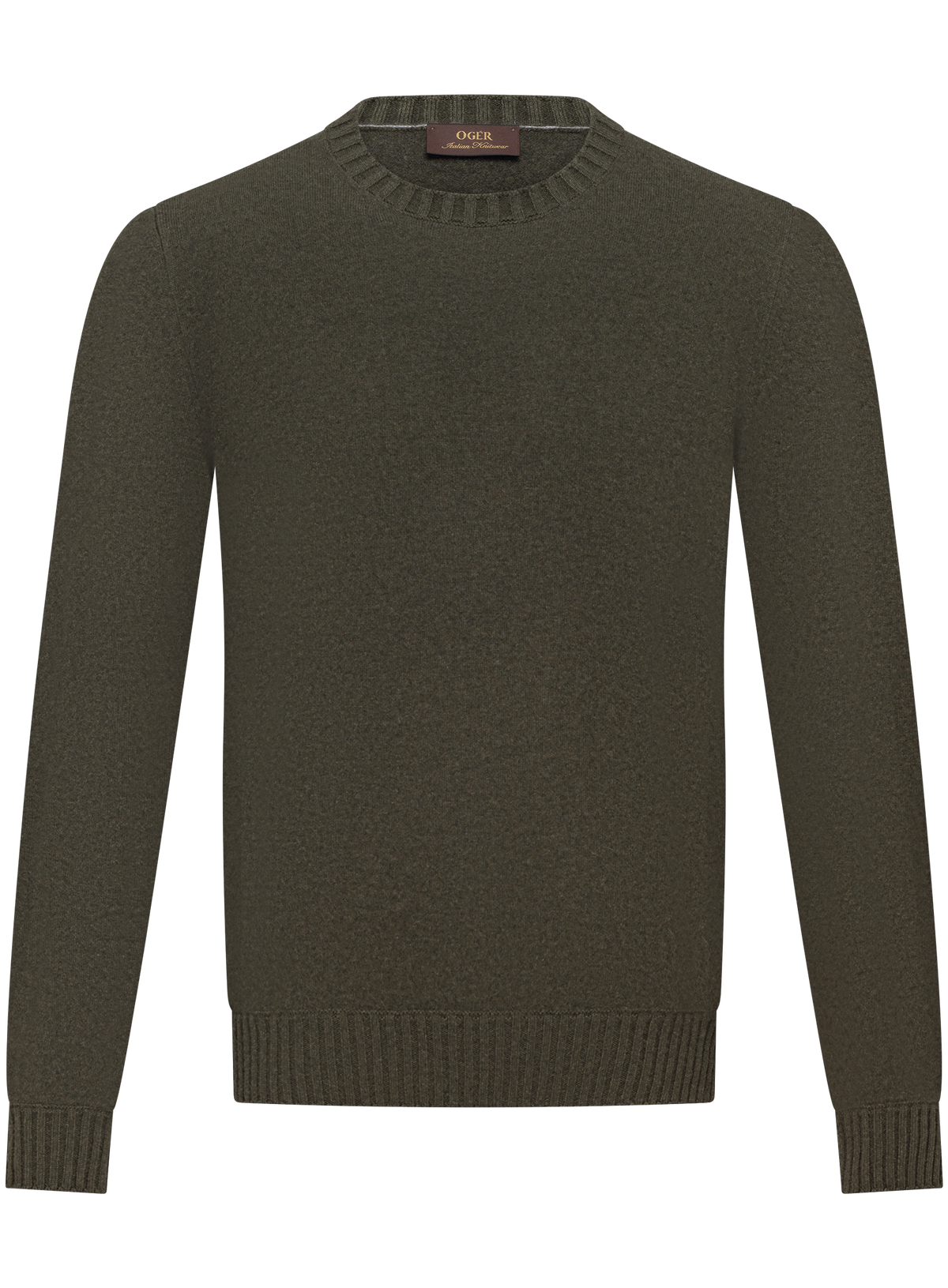 Crewneck in cashmere | Groen