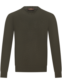 Crewneck in cashmere | Groen