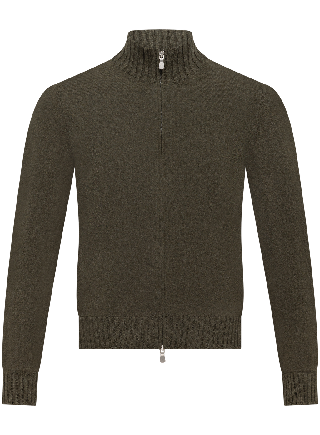 Ritsvest in cashmere | Groen