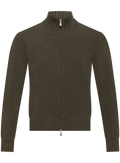 Ritsvest in cashmere | Groen