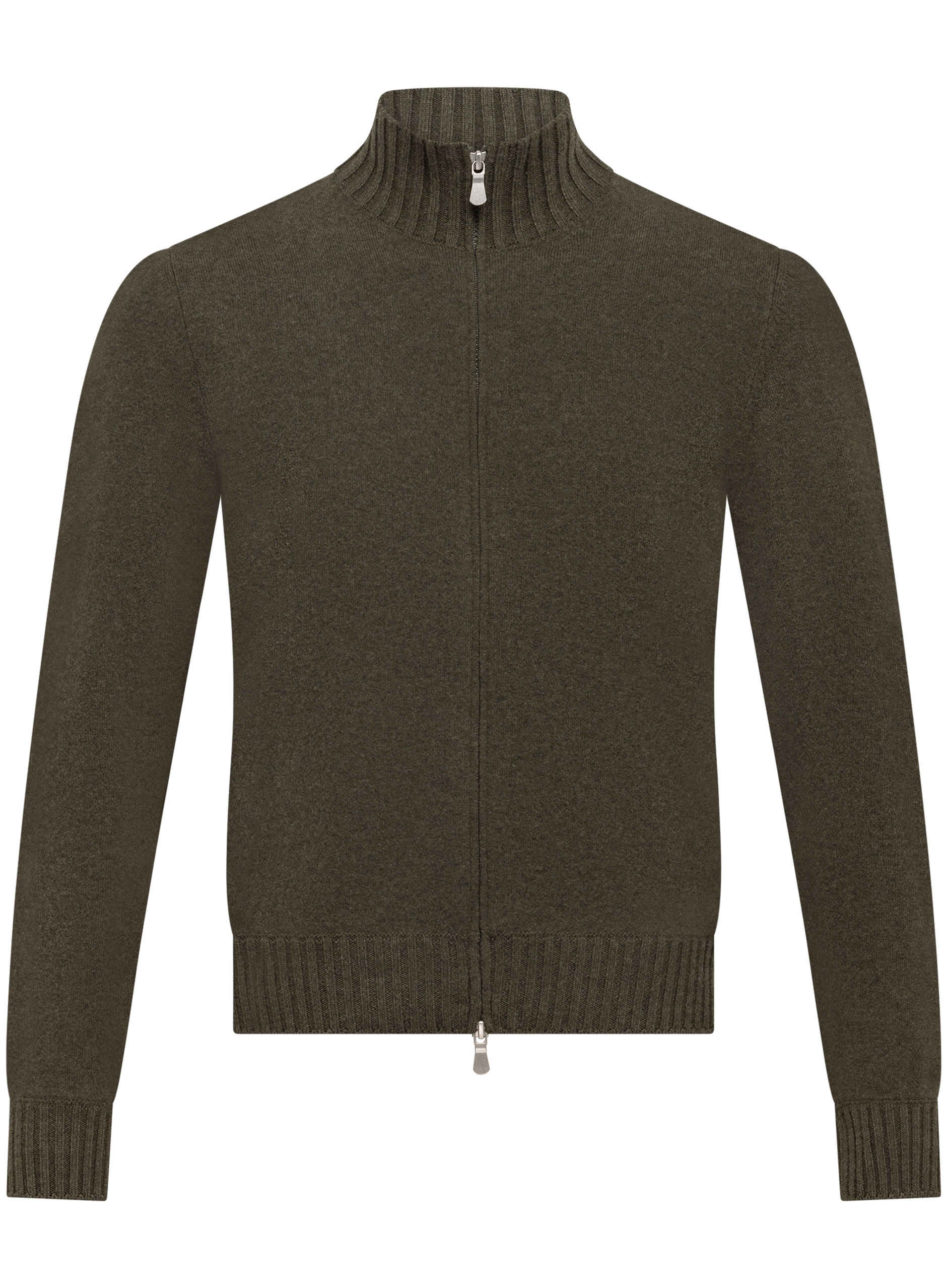 Ritsvest in cashmere | Groen
