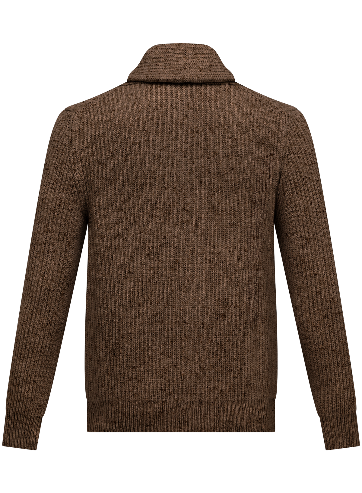 Knoopvest in wol cashmere | TAUPE