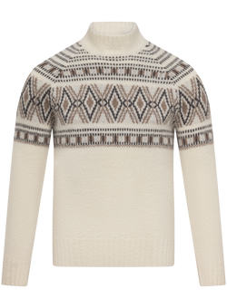 Maglione uomo mock neck in lana | ROOM-WIT