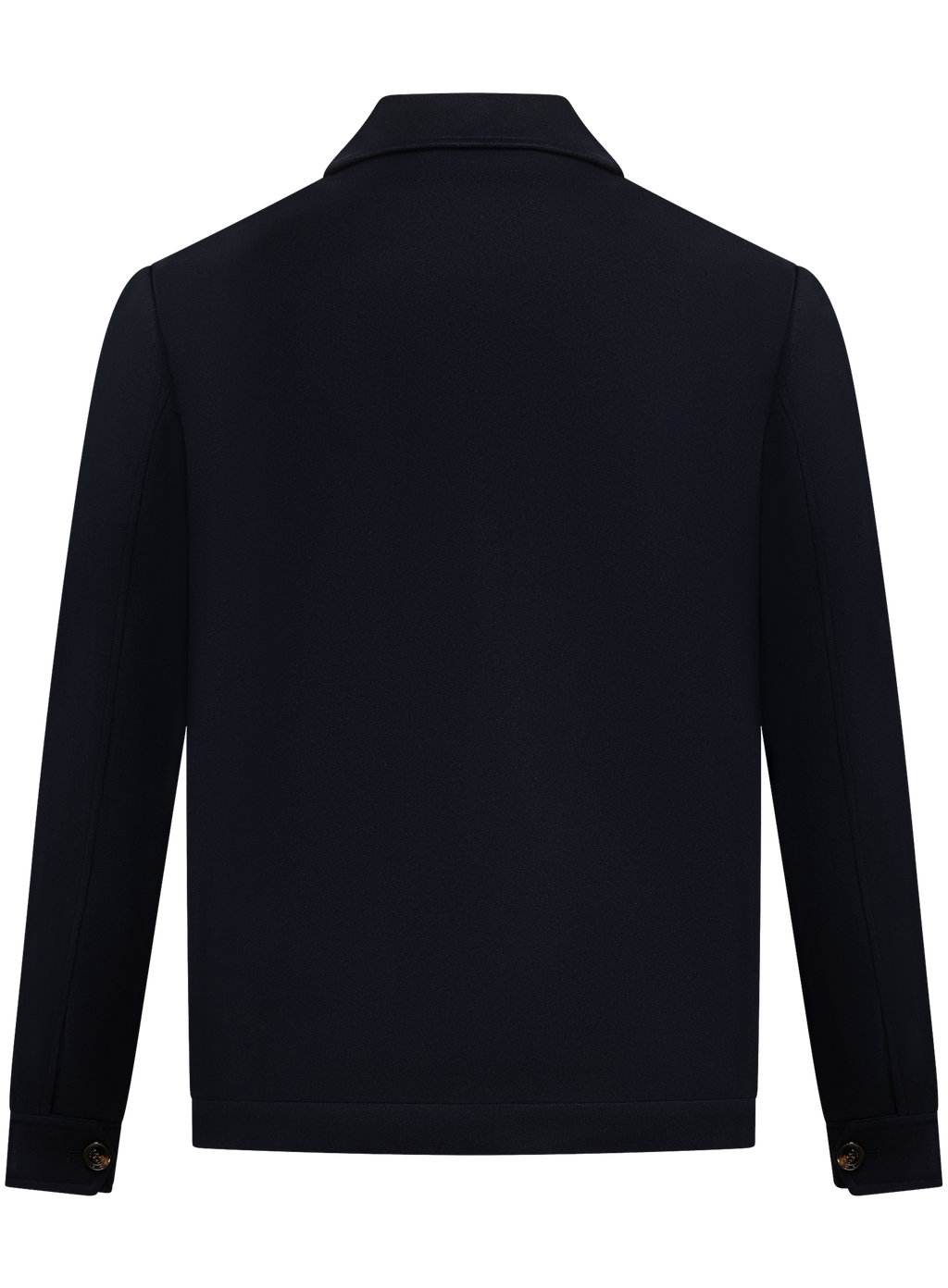 Overshirt met klepzakken en puntkraag | BLUE NAVY
