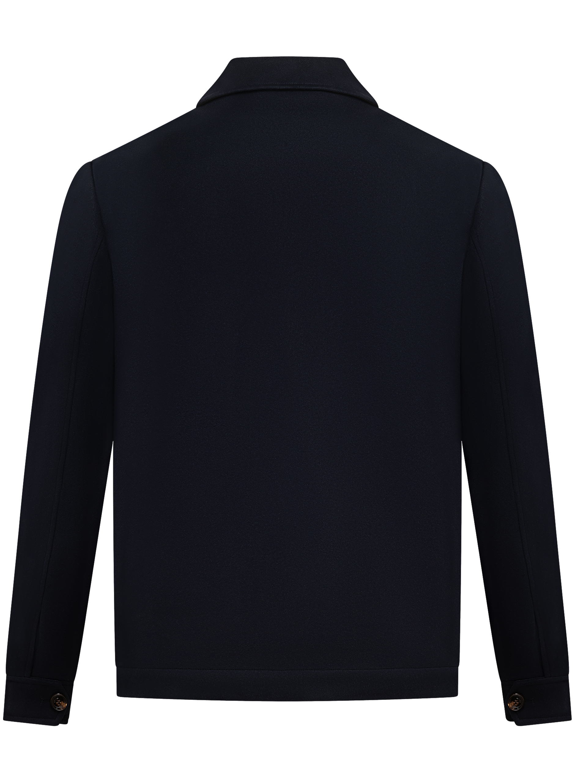 Overshirt met klepzakken en puntkraag | BLUE NAVY