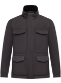 Field jacket in technische stof | Bruin