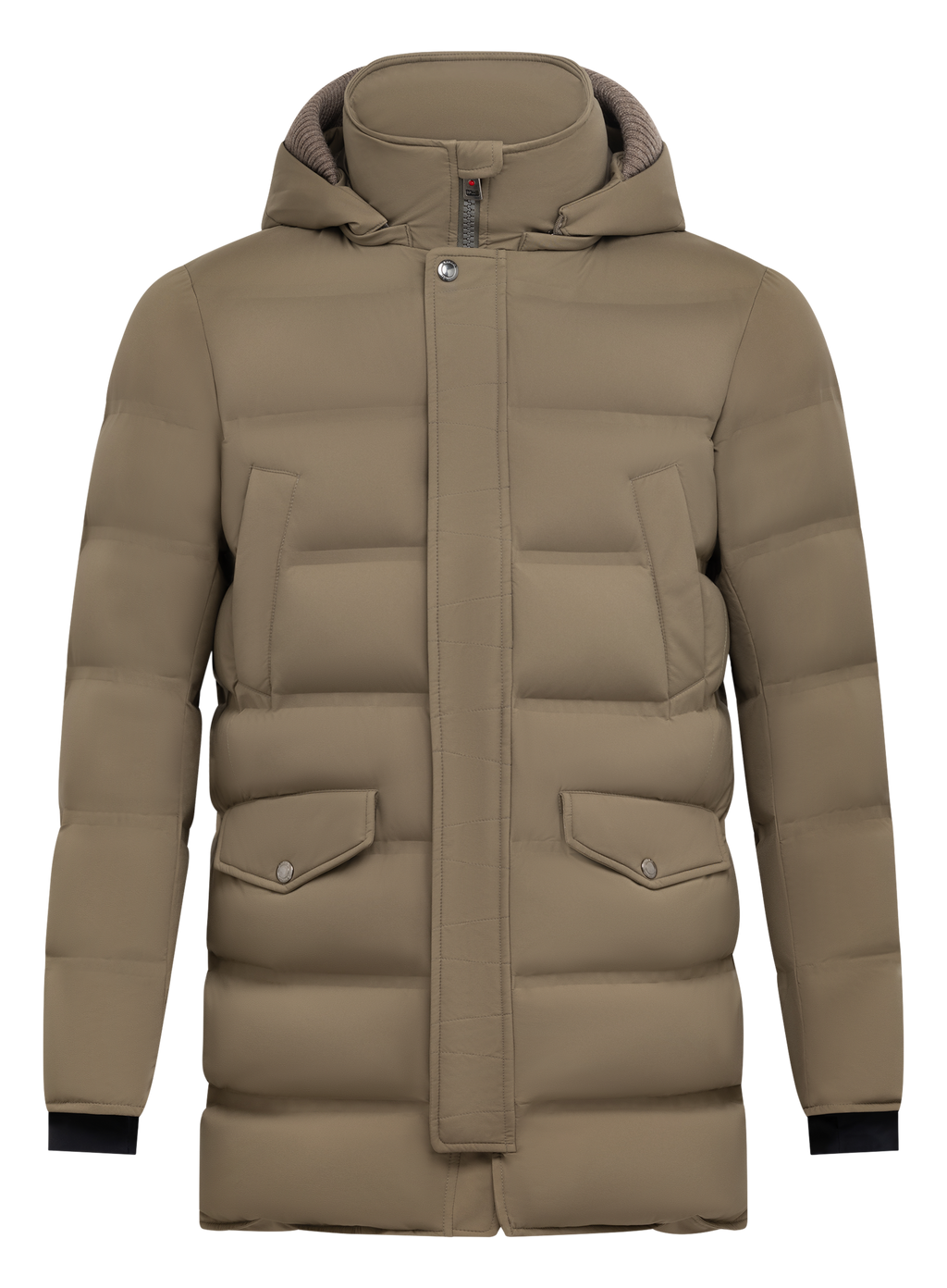 Parka in technische stof | TAUPE