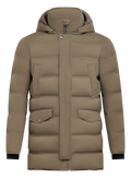 Parka in technische stof | TAUPE