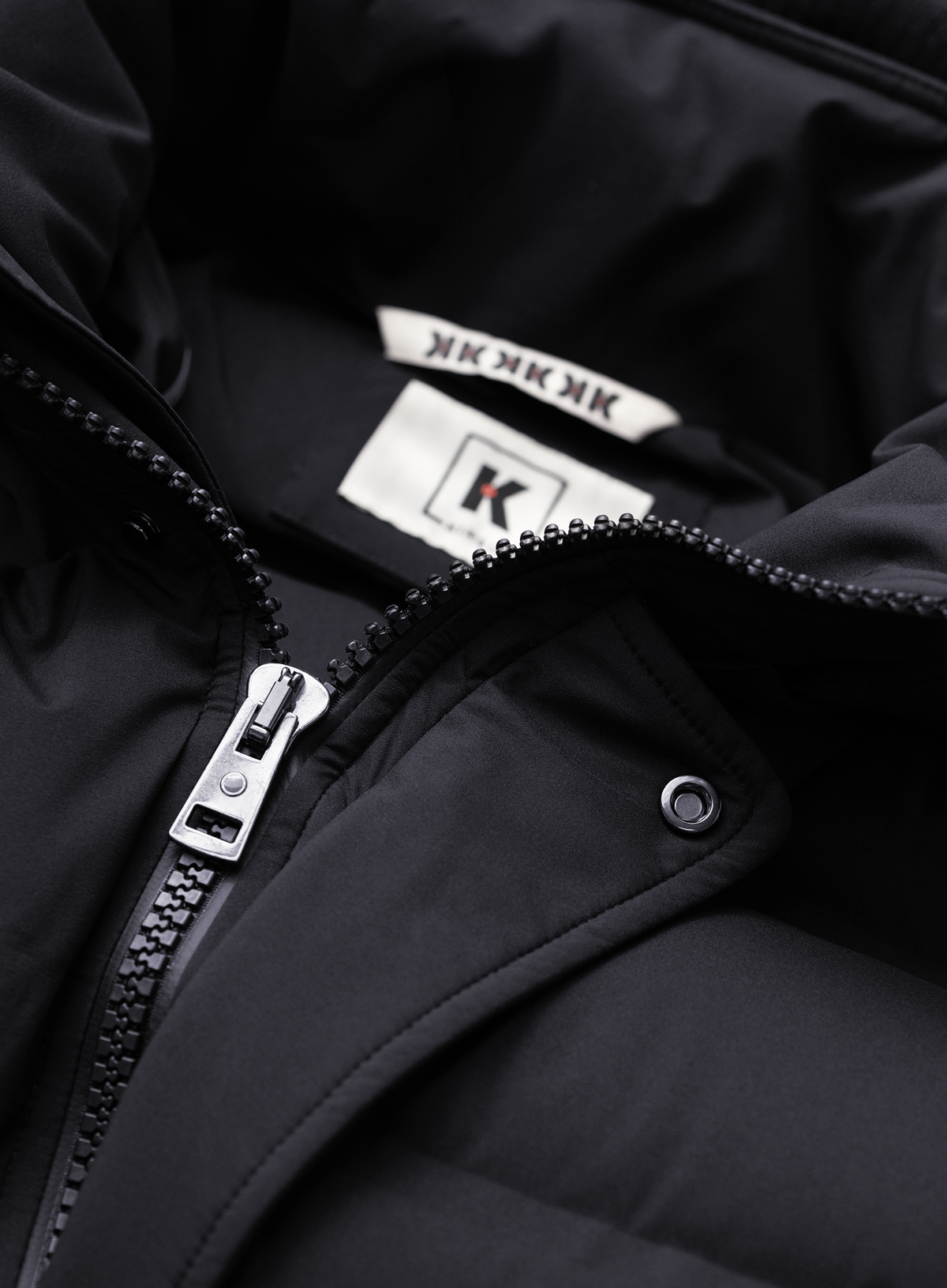 Parka in technische stof | FULL_WIDTH | Zwart