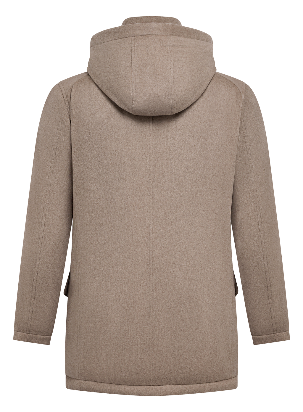 Jas van cashmere met capuchon | Beige