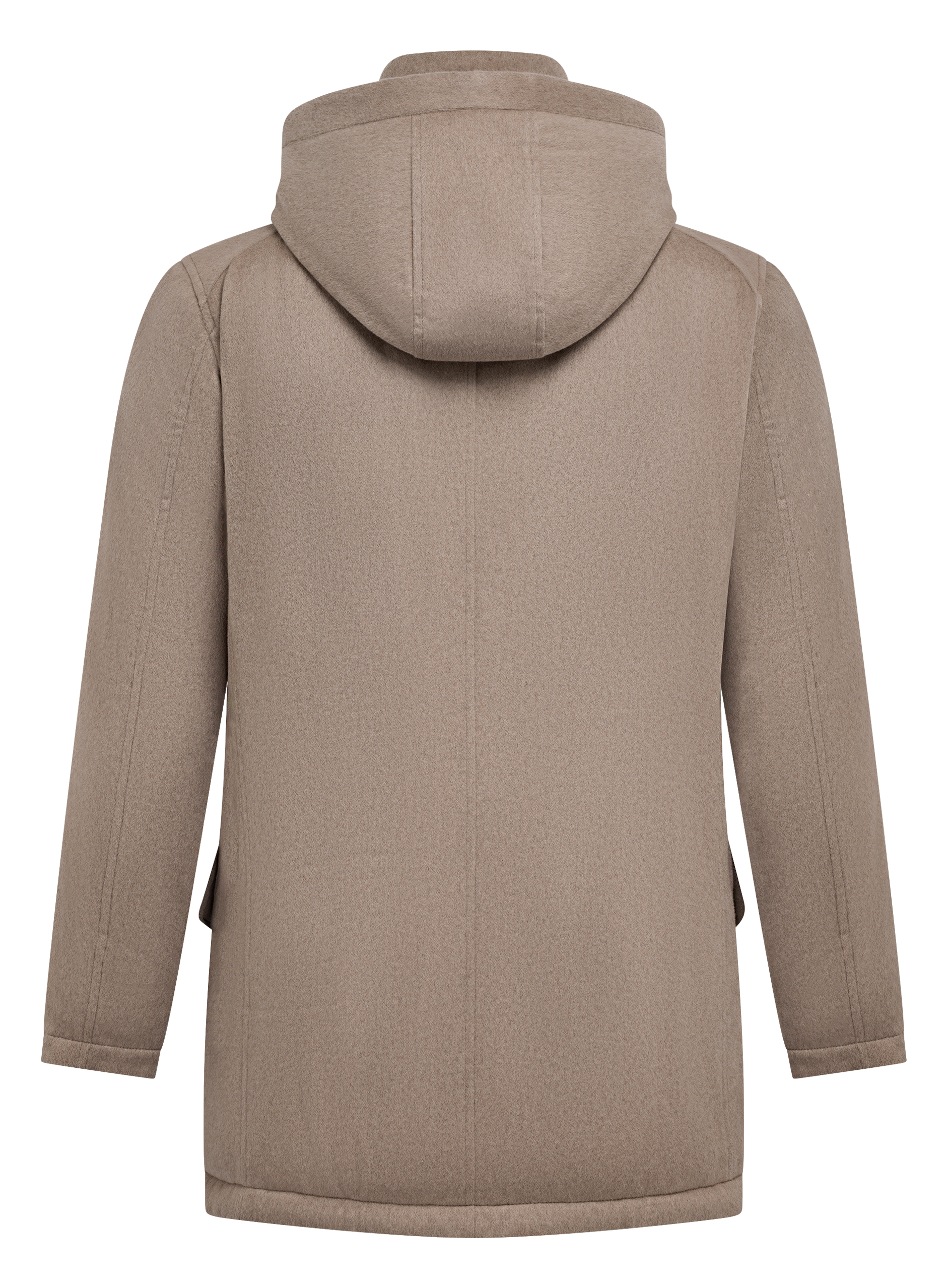 Jas van cashmere met capuchon | Beige