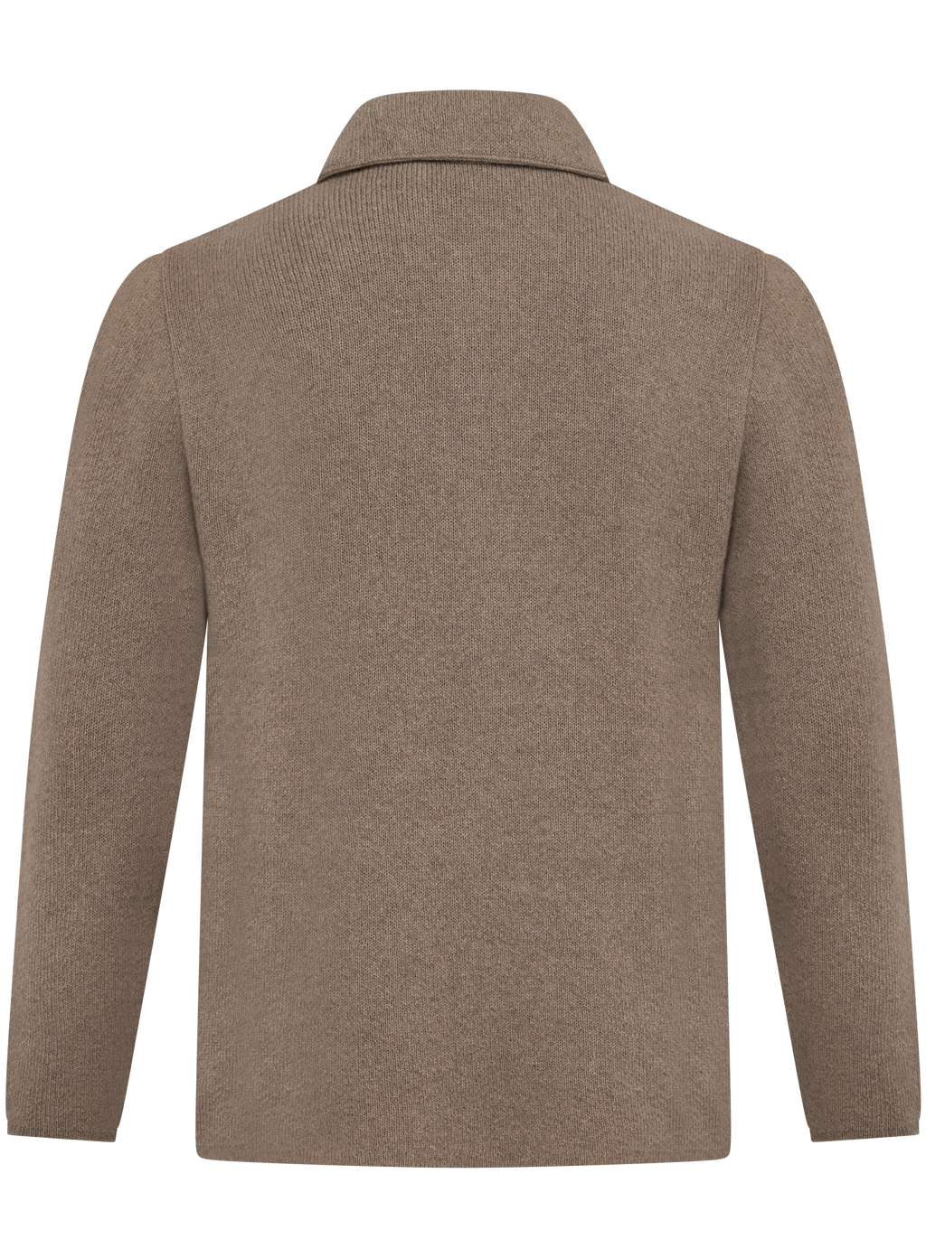 Cashmere overshirt met opgestikte zakken | TAUPE