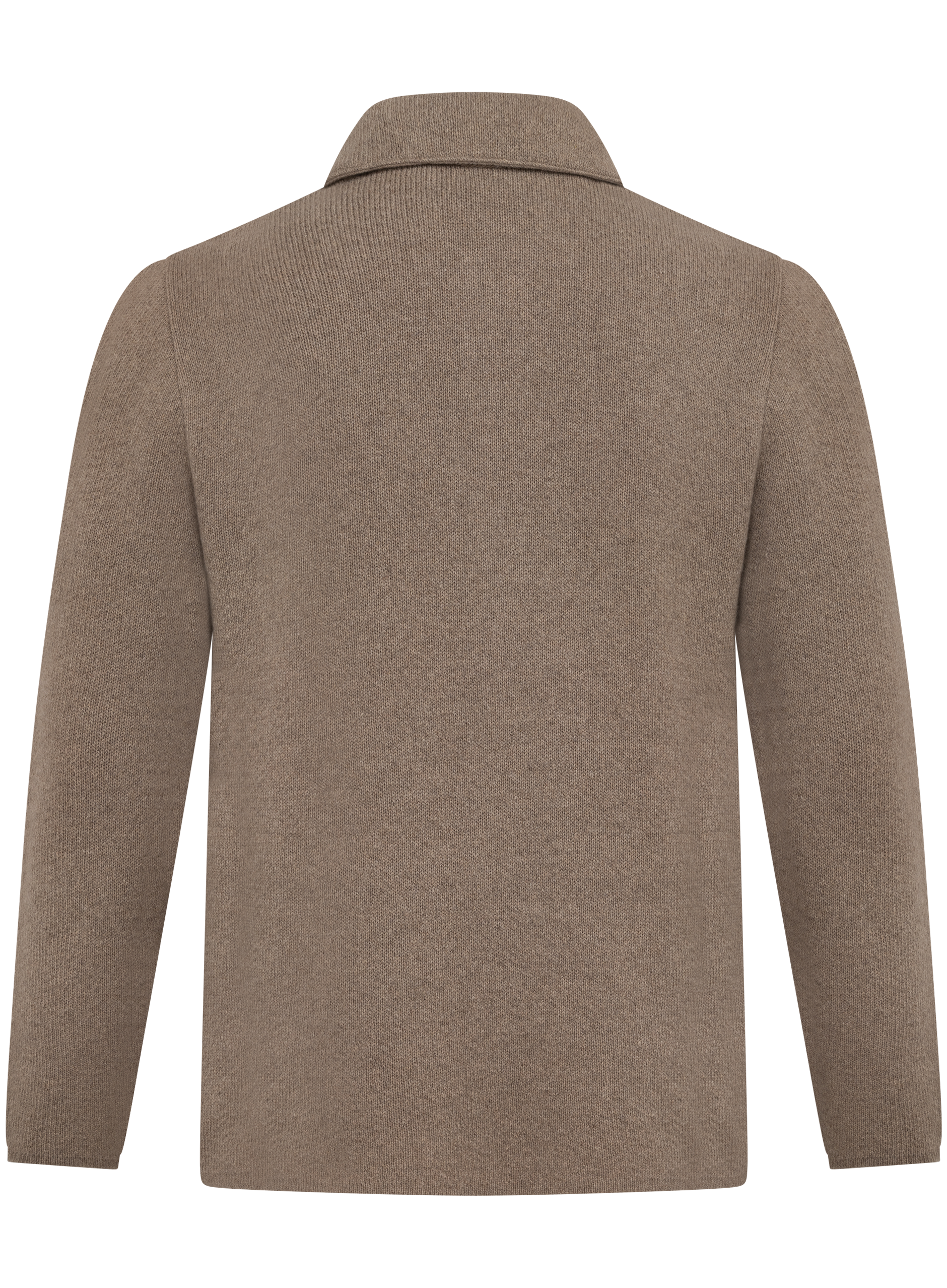 Cashmere overshirt met opgestikte zakken | TAUPE