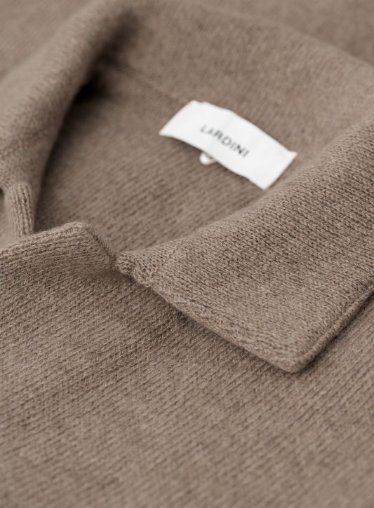 Cashmere overshirt met opgestikte zakken