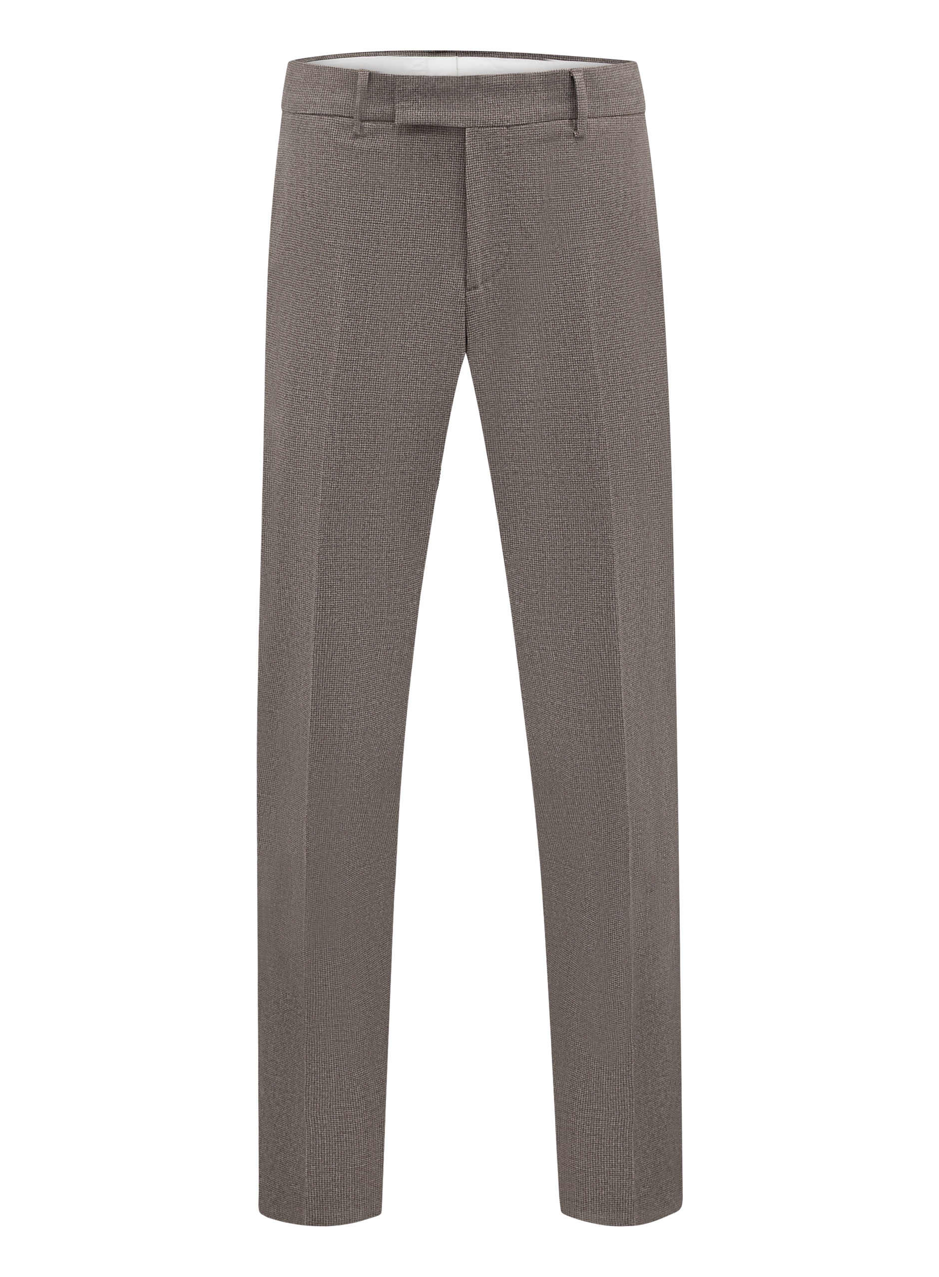 Pantalon van scheerwol | Bruin