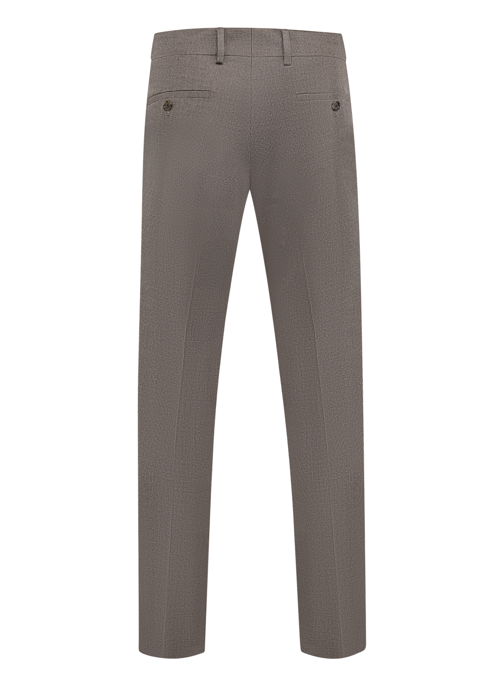 Pantalon van scheerwol | Bruin