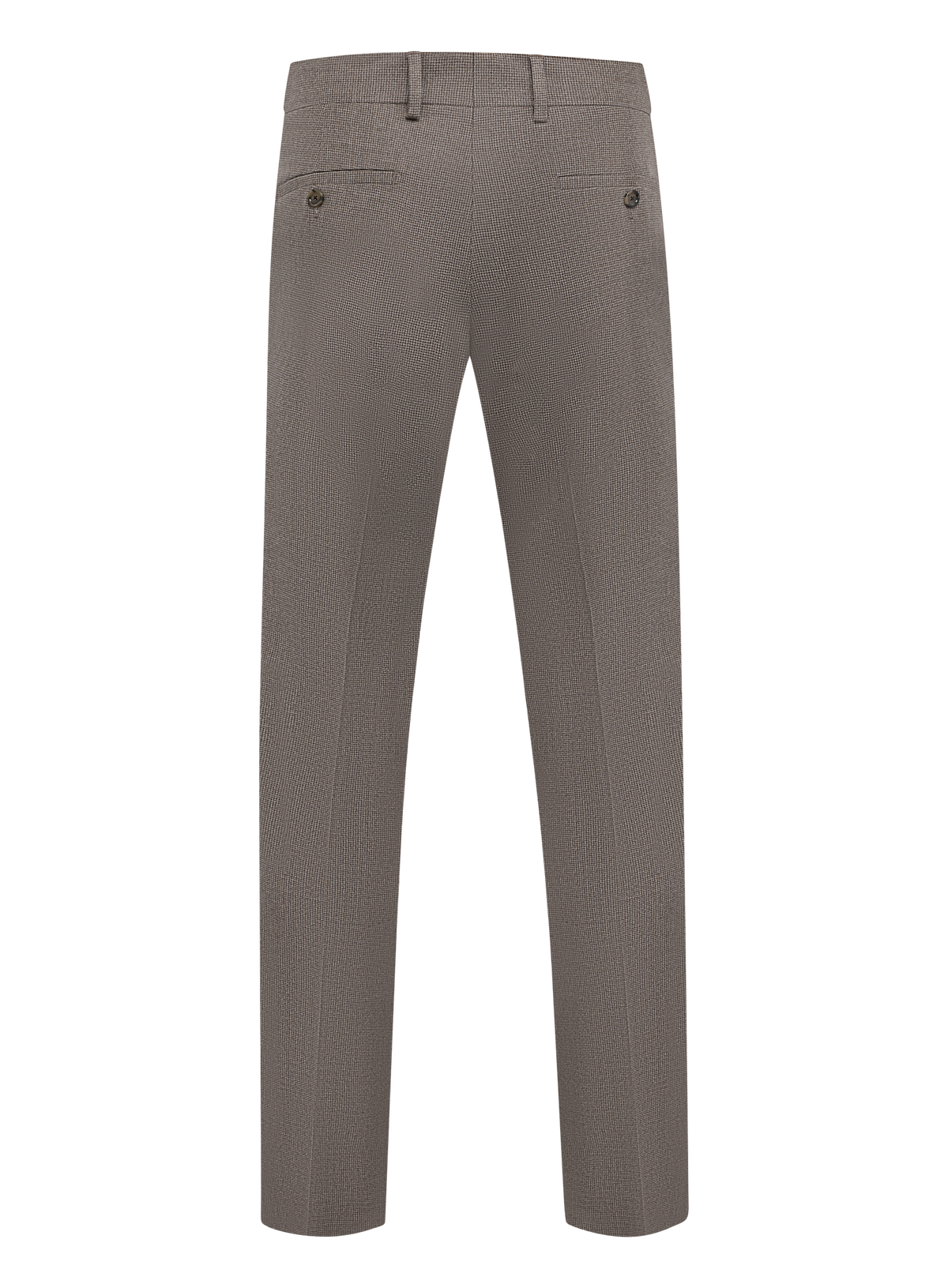 Pantalon van scheerwol | Bruin