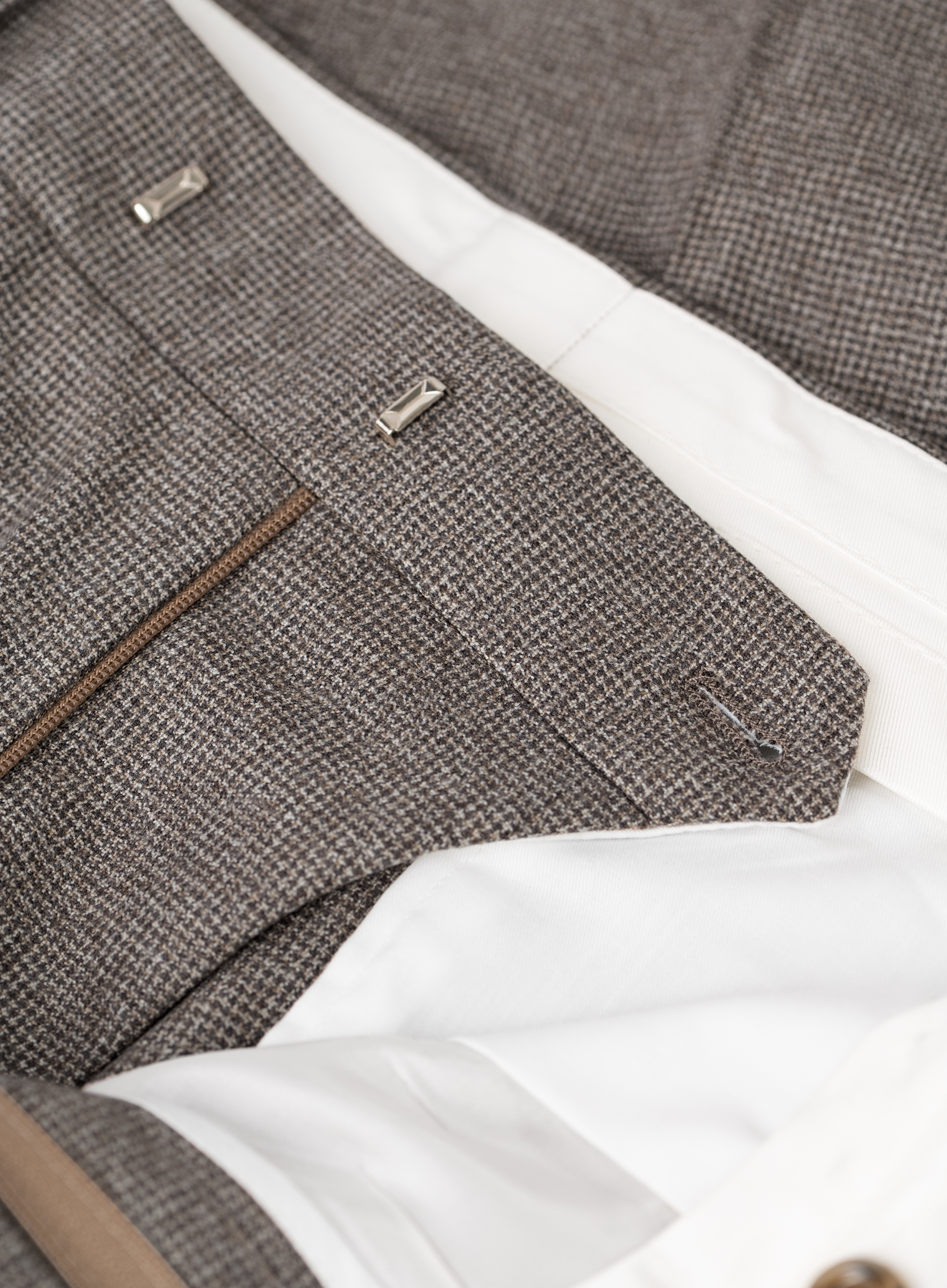 Pantalon van scheerwol | FULL_WIDTH | Bruin