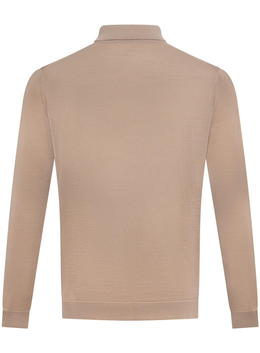 Fijngebreid knoopvest van scheerwol | Beige