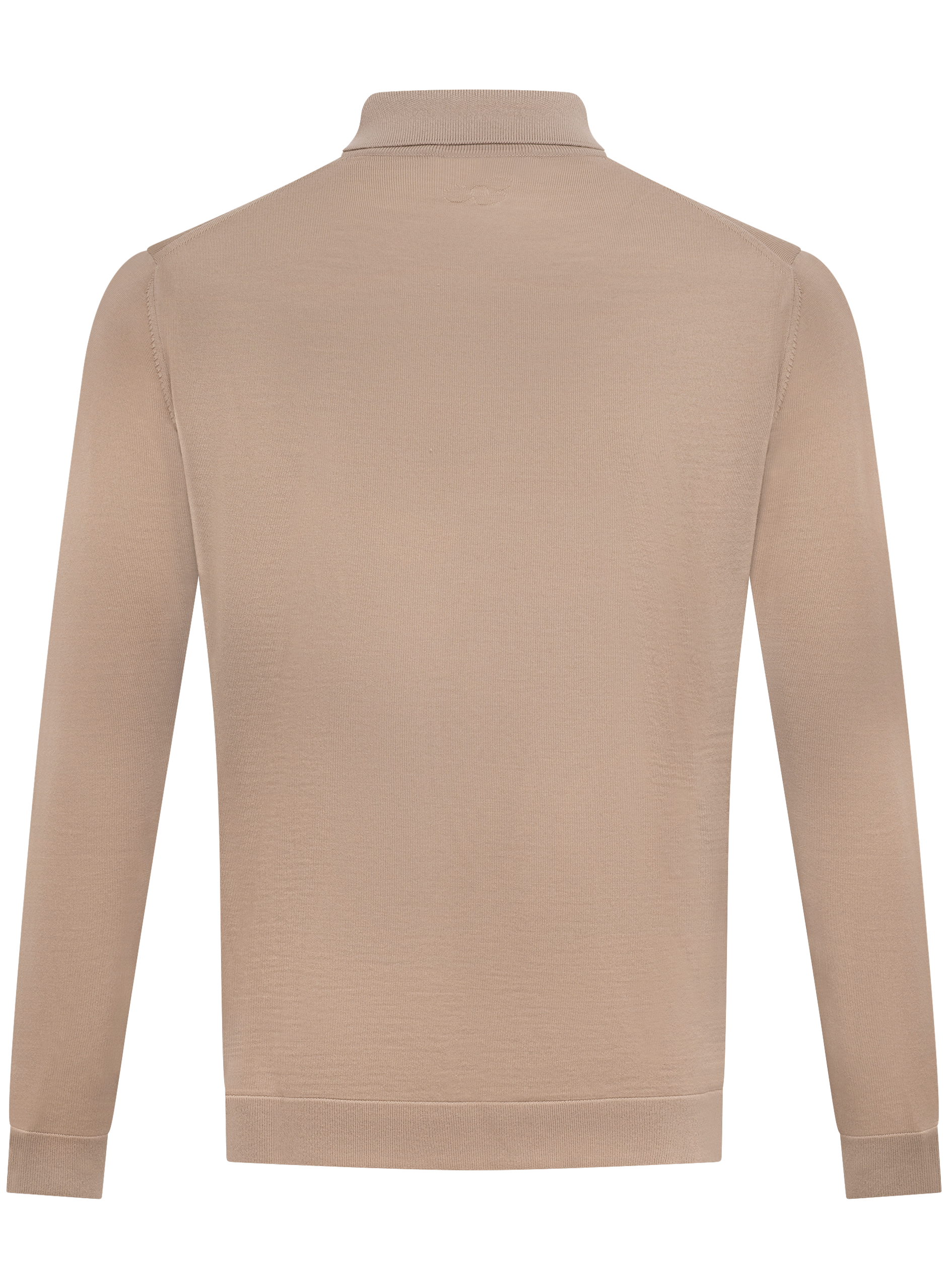 Fijngebreid knoopvest van scheerwol | Beige