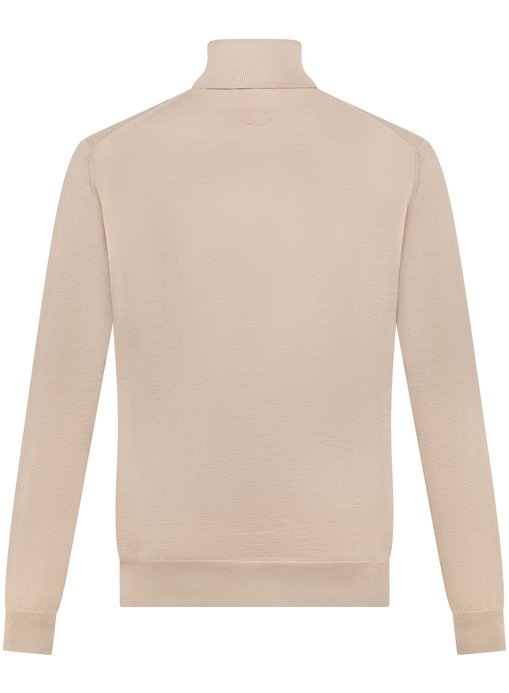 Fijngebreide coltrui van scheerwol | Beige