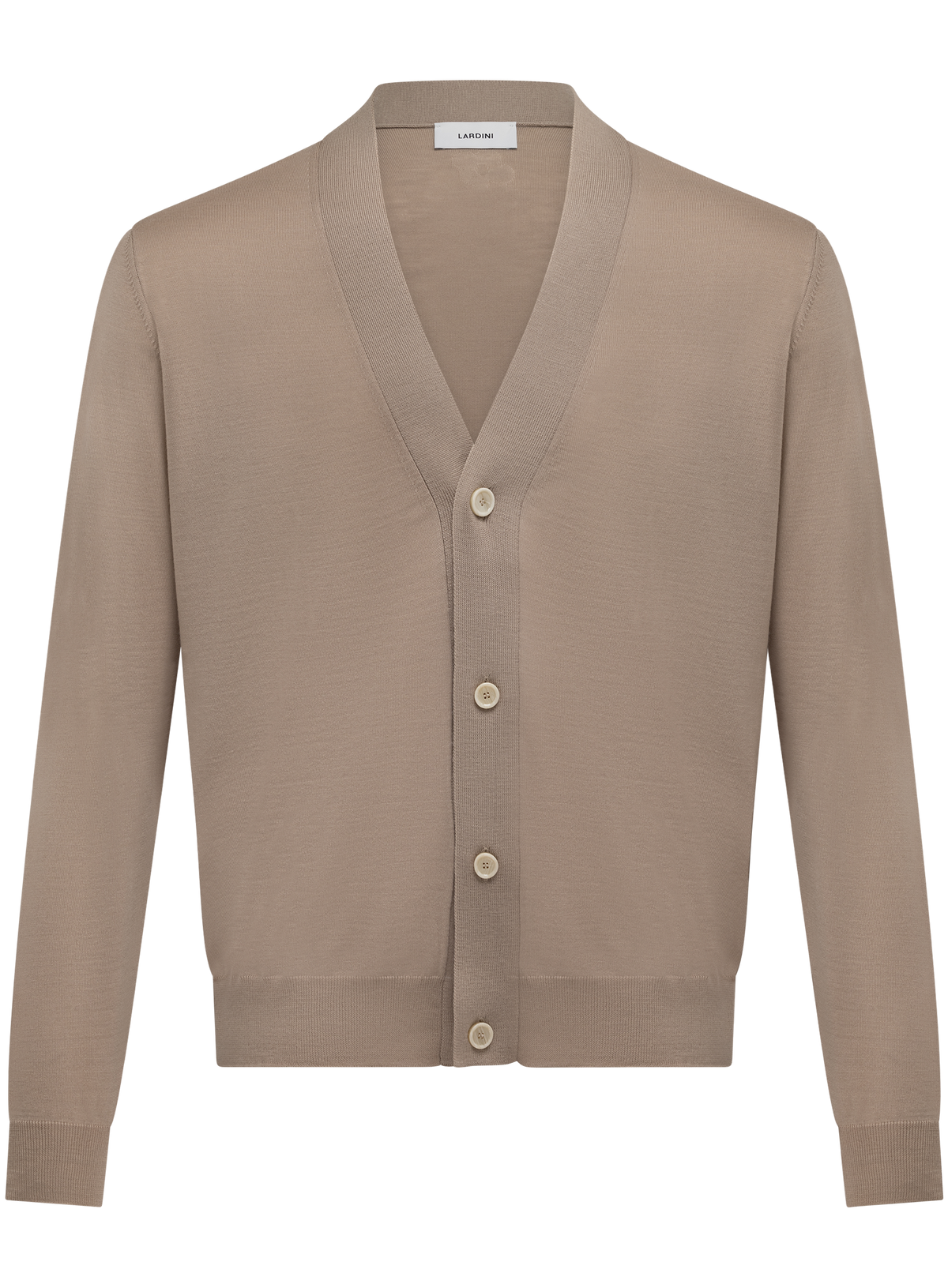 Cardigan uomo con bottoni in lana | Beige