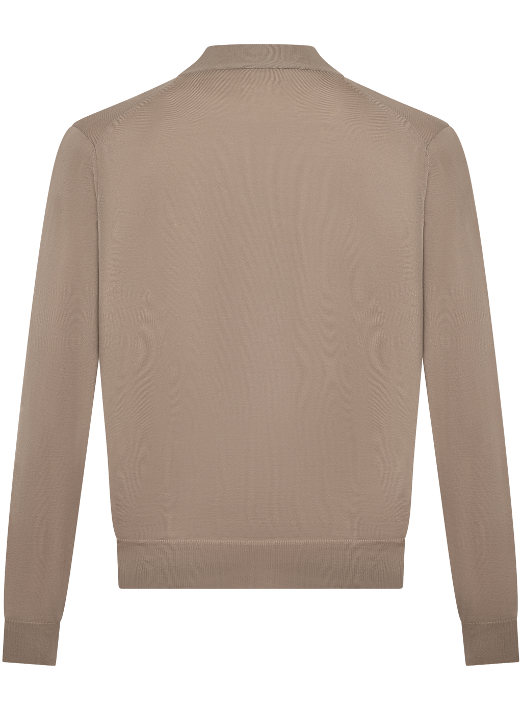Knoopvest van scheerwol | Beige