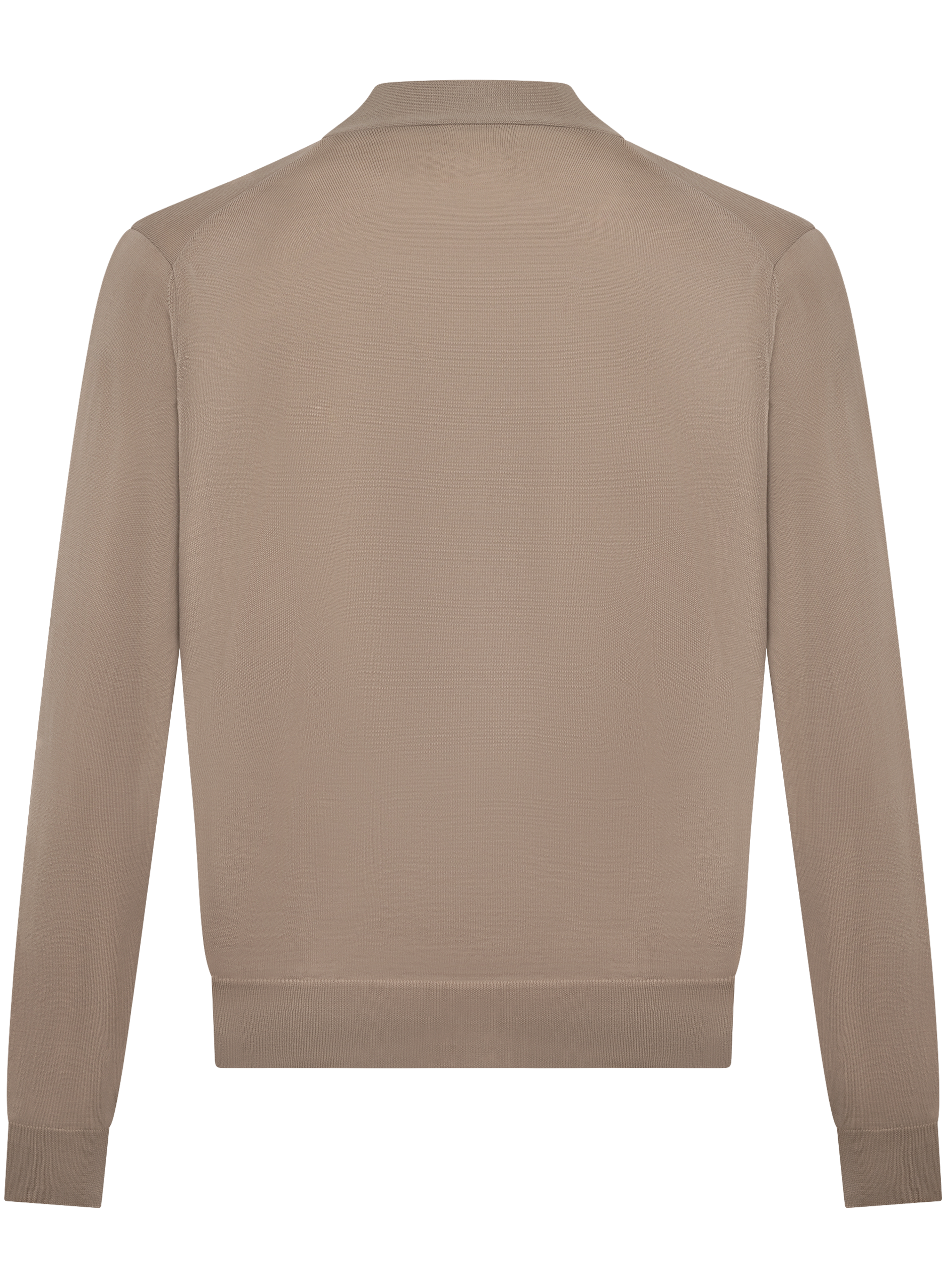 Knoopvest van scheerwol | Beige