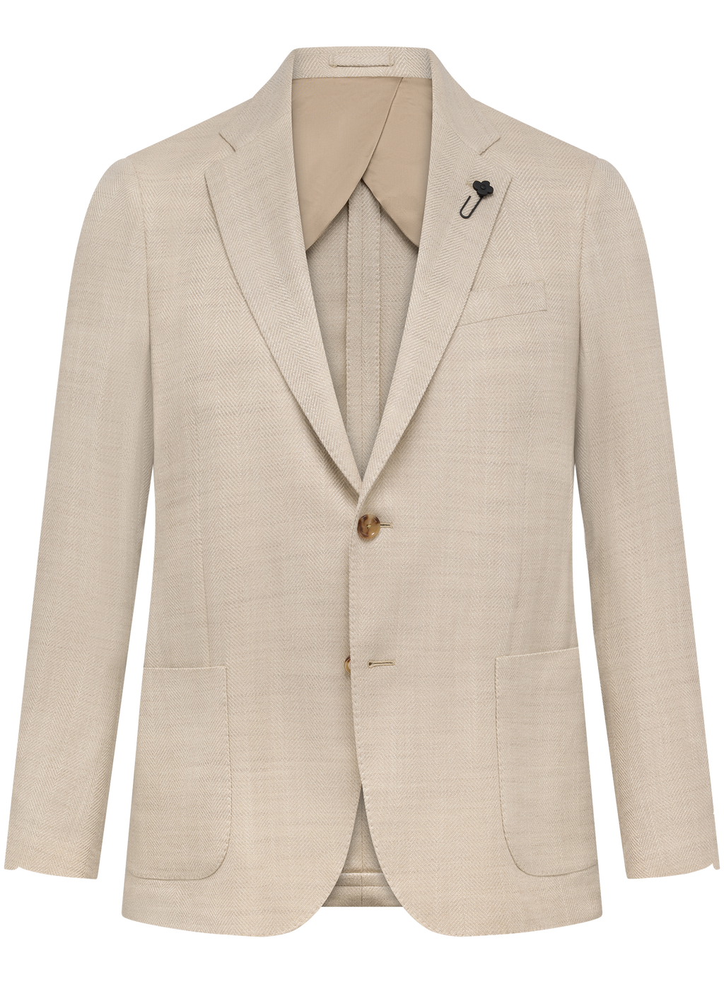 Colbert in wol zijde | Beige