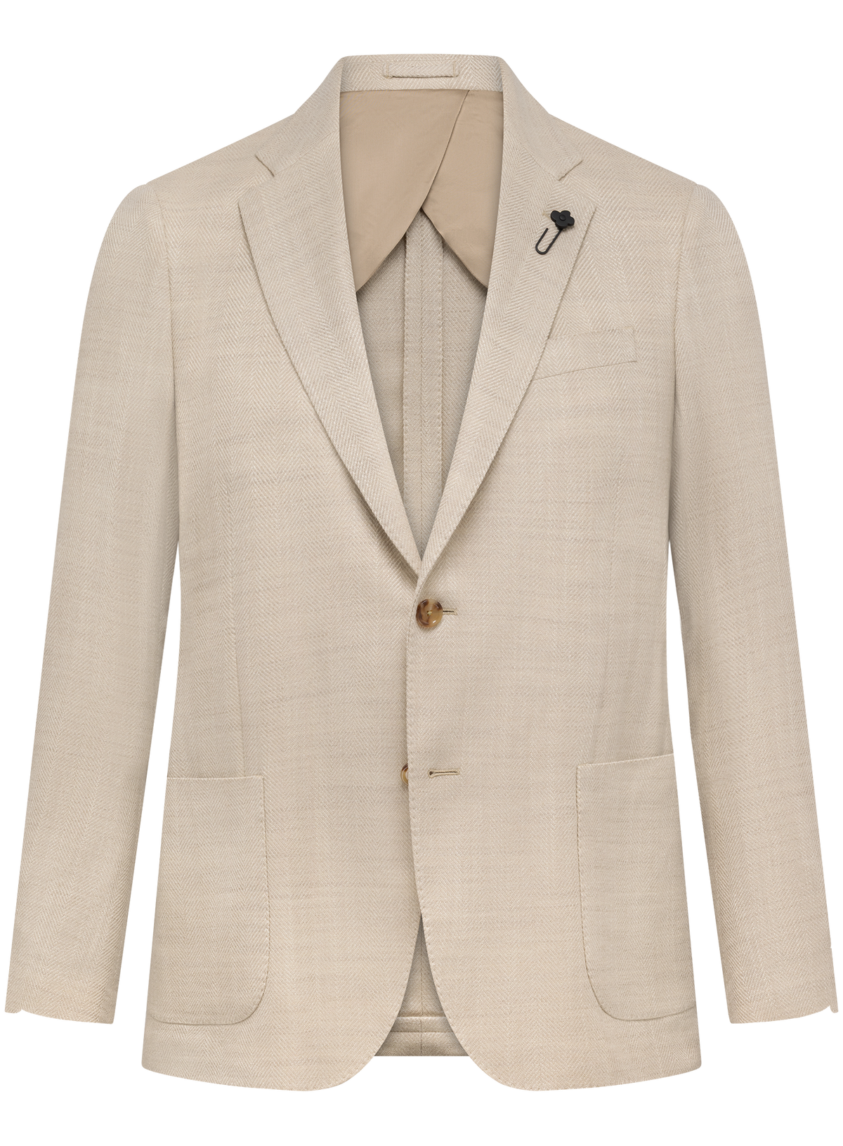 Colbert in wol zijde | Beige