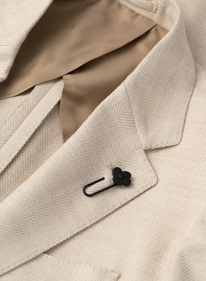 Colbert in wol zijde | FULL_WIDTH | Beige