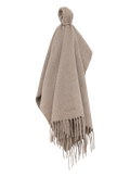Shawl in cashmere wol | TAUPE