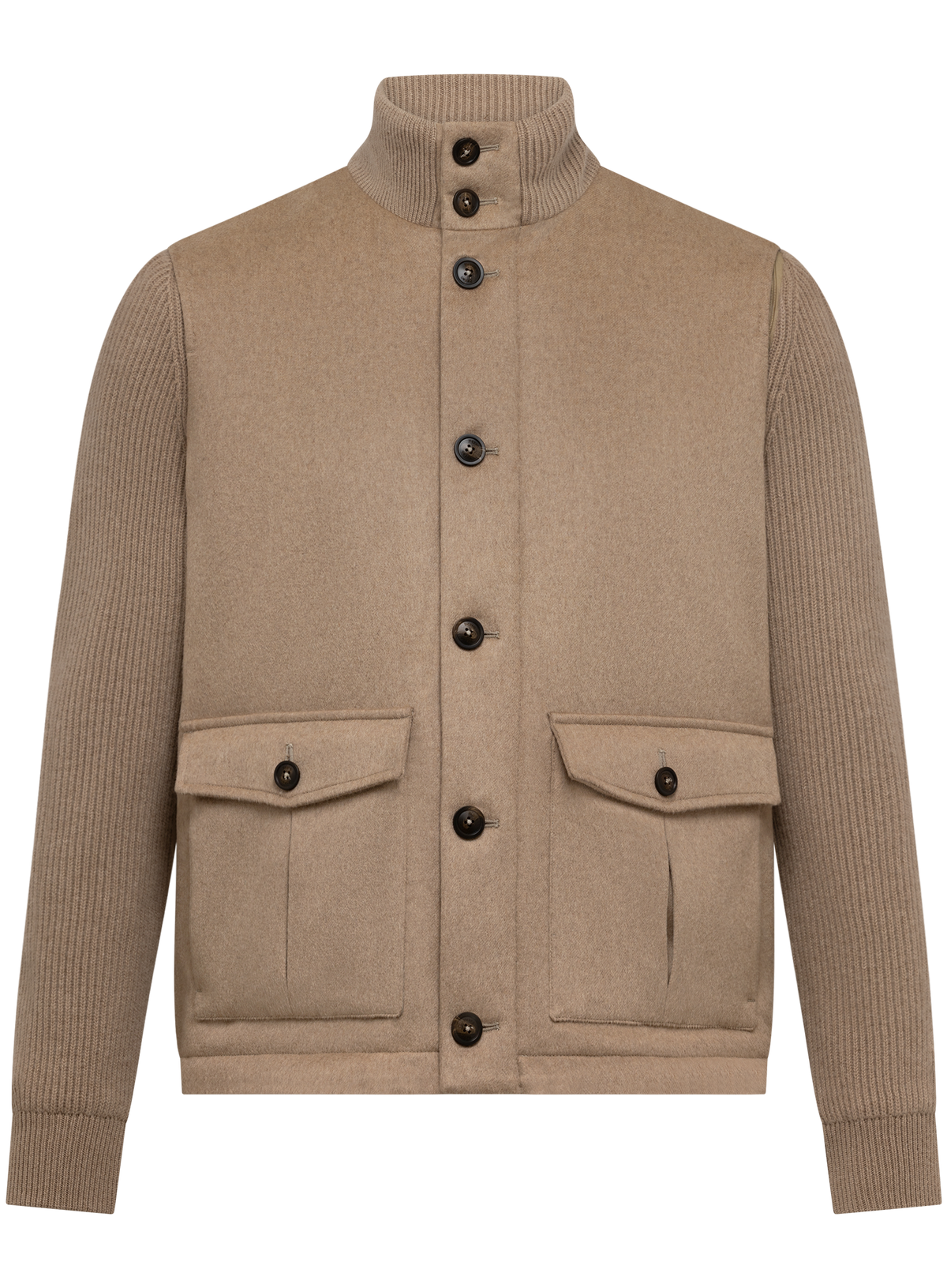 Bomberjack in cashmere wol | Beige