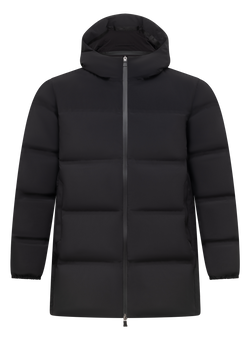 Parka in tech stretch | Zwart