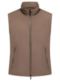 Bodywarmer met opstaande kraag | Bruin