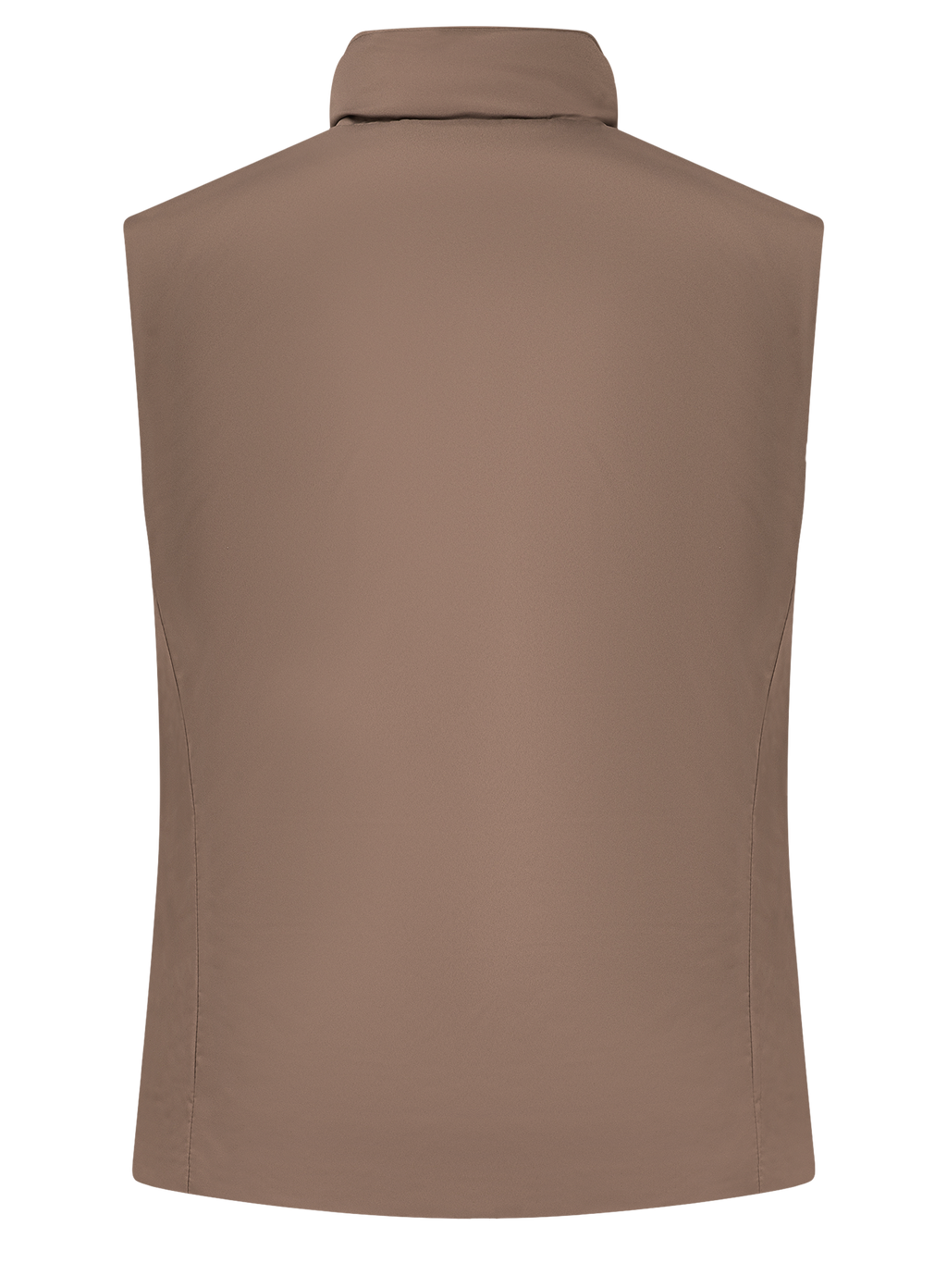 Bodywarmer met opstaande kraag | Bruin