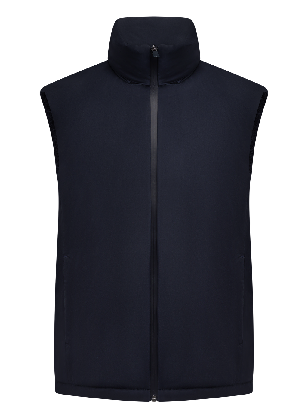 Bodywarmer met opstaande kraag | BLUE NAVY