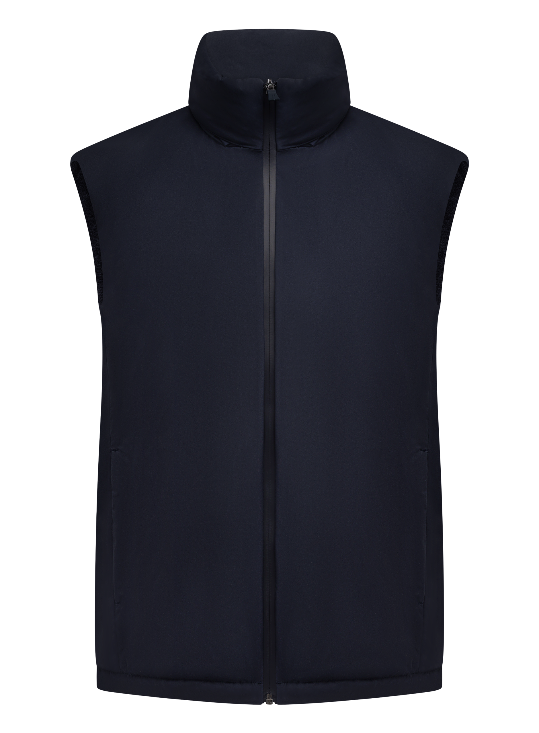 Bodywarmer met opstaande kraag | BLUE NAVY