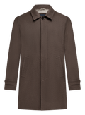 Mantel van cashmere | TAUPE