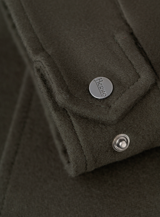 Wool and cashmere overshirt