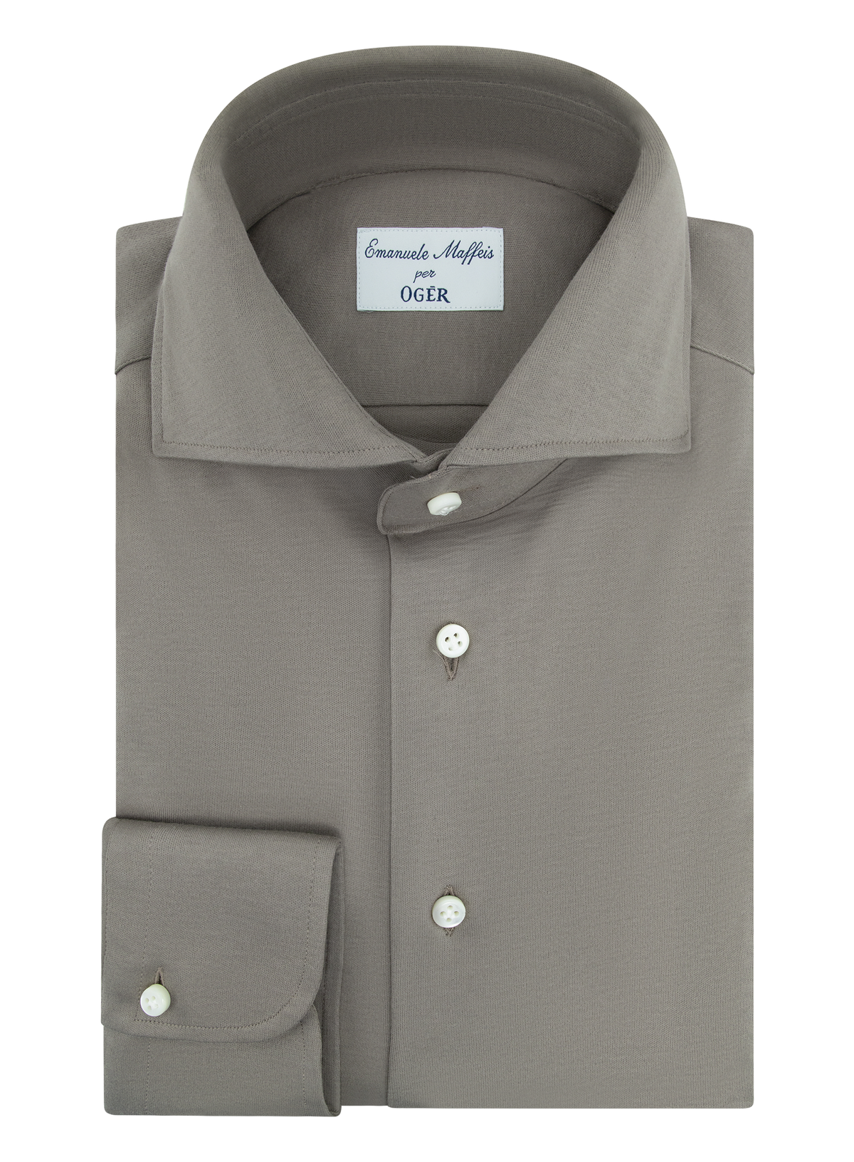 Overhemd in wol | TAUPE